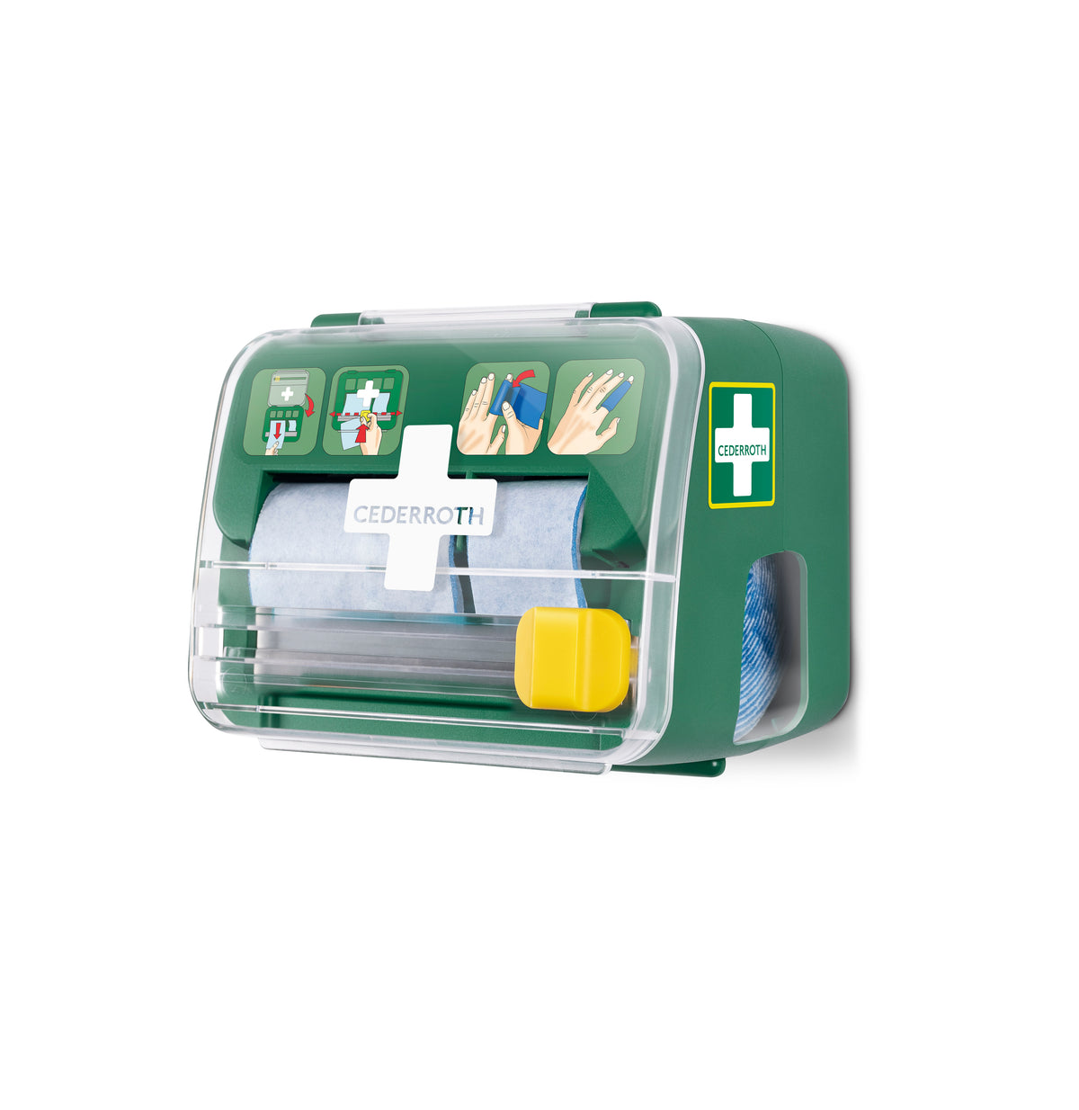 Cederroth Soft Foam 2-in-1 plástraskammtari – með tveimur bláum rúllum