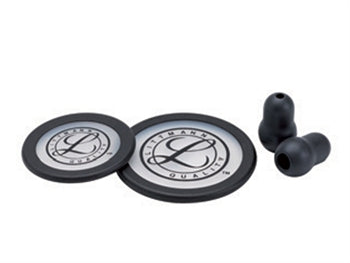 LITTMANN KIT 40016: 2 DIAPHRAGMS+RIM+EYRATIPS fyrir Classic III, Cardiology IV - svartur - blister - 51482