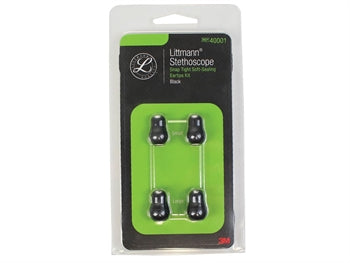 LITTMANN HLUSTUNARPÍPUR - 1 par lítill + 1 par stór - svartur - 40001 - 51490