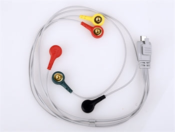 ECG LEAD WIRE - 5 rafeindir hnappategund - valkostur fyrir 54300 - 54302
