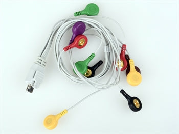 ECG LEAD WIRE - 10 rafeindir hnappategund - varahlutur fyrir 54300 - 54303