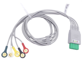 5 LEAD ECG CABLE fyrir 54405 - varahlutur - þarf snúru 54407 - 54406