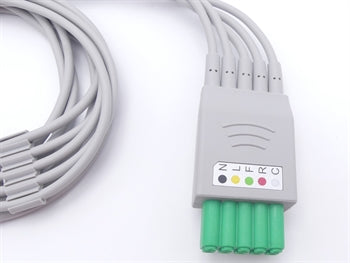 5 LEAD ECG CABLE fyrir 54405 - varahlutur - þarf snúru 54407 - 54406