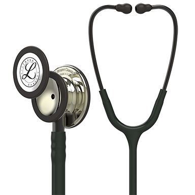 Littmann Classic III hlustunarpípa 5861 – svört, kampavínslitaður hlustunarhaus