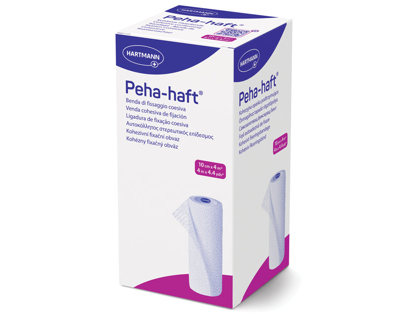 PEHA-HAFT 300041 teygjanlegt sjálflímandi sárabindi 4 m x 10 cm – latexlaust