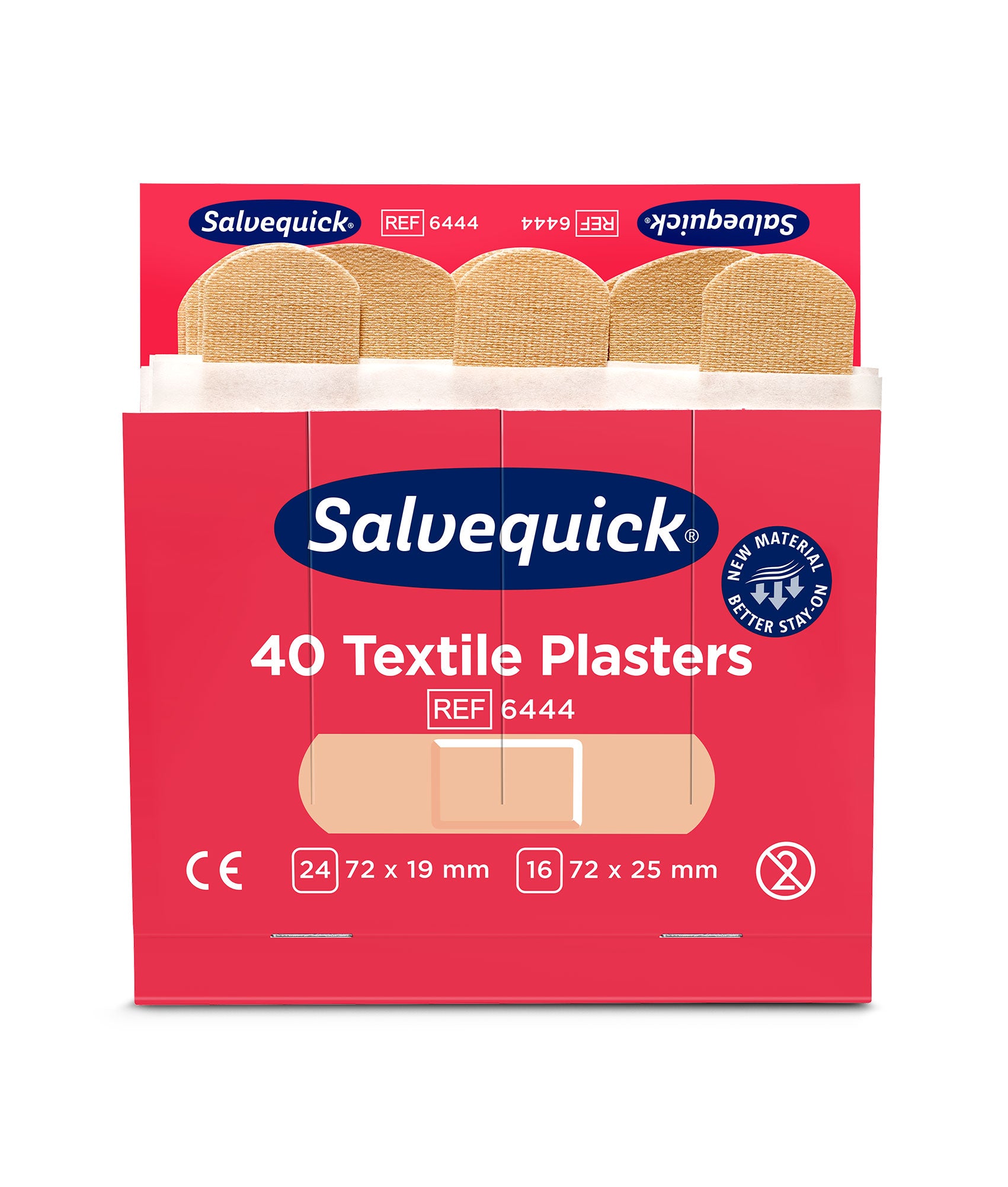 Salvequick plástur áfylling 40st. Textile