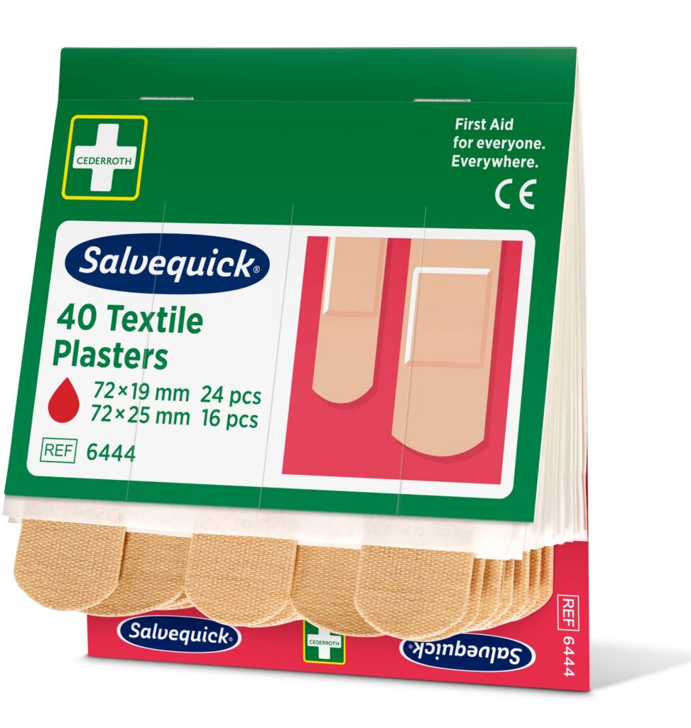 Salvequick textílplástrar – áfylling 40 stk.