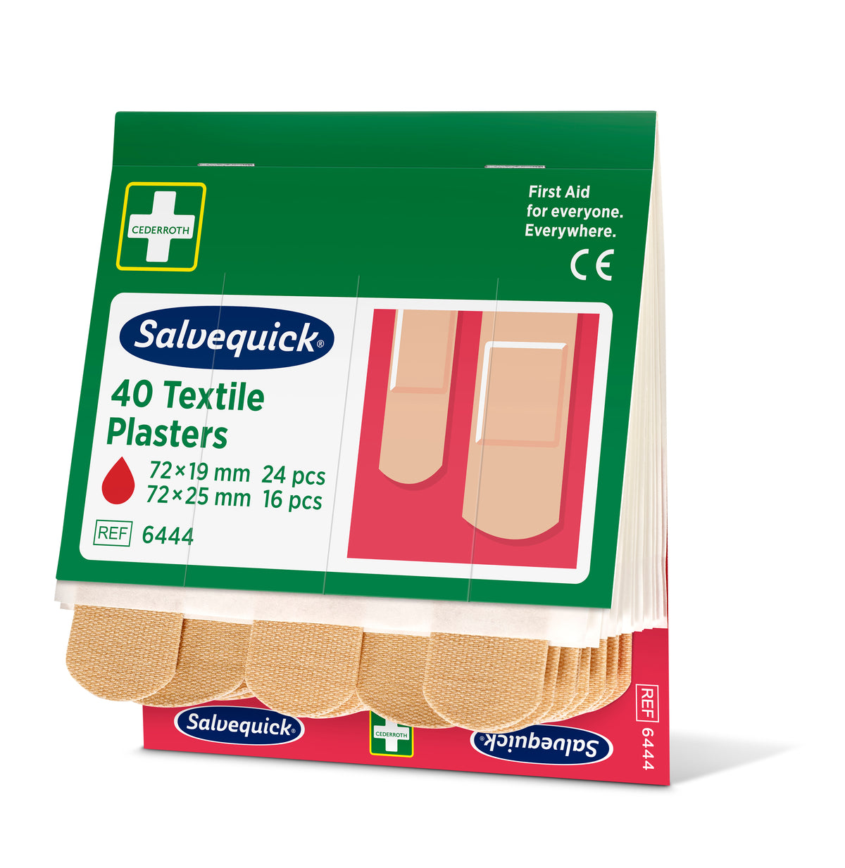 Salvequick textílplástrar – áfylling 40 stk.