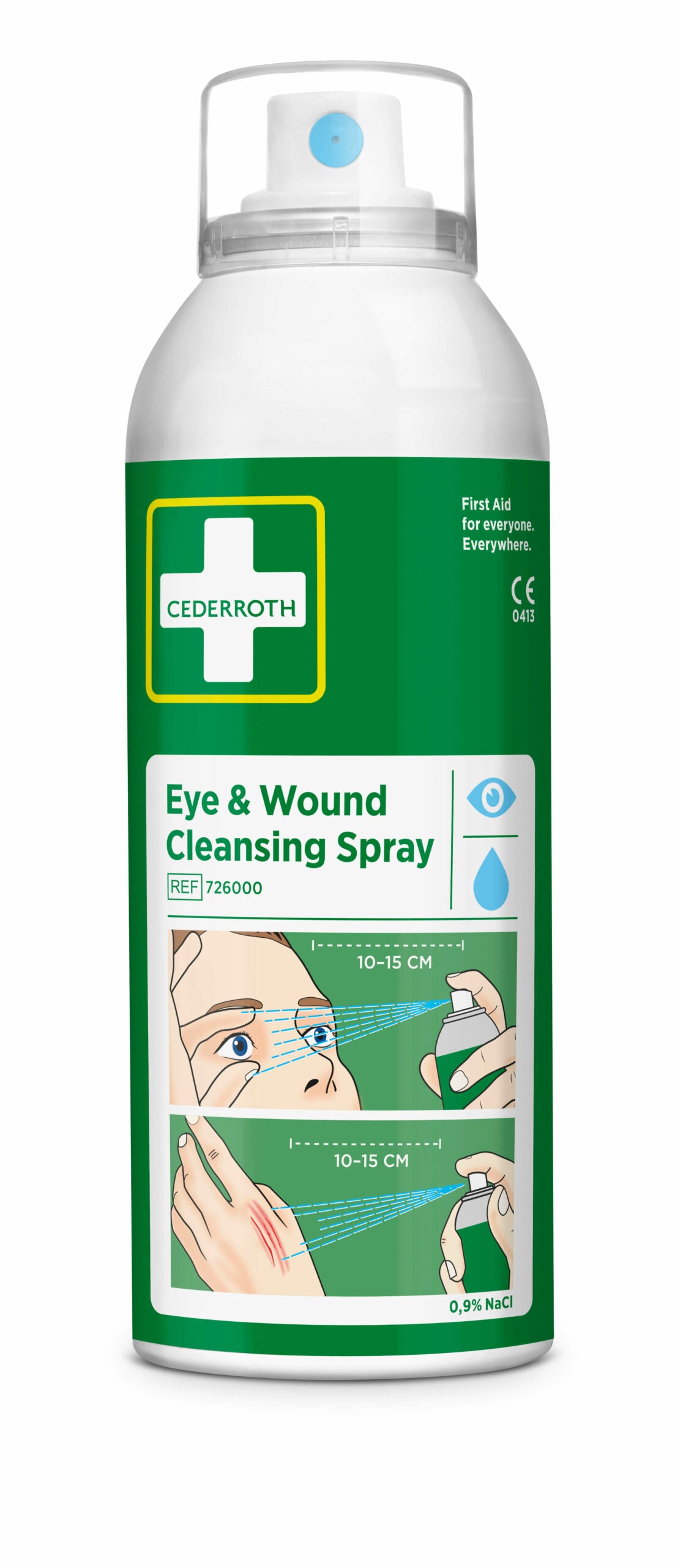 Cederroth augn- og sárahreinsisprey 0,9% NaCl – 150 ml