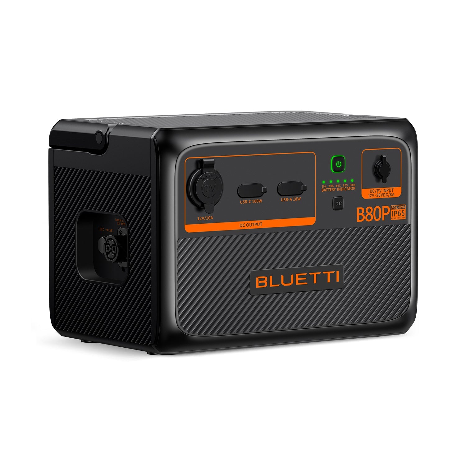 BLUETTI B80P Orkubanki - Stækkunareining - Vatnsvarinn - IP65
