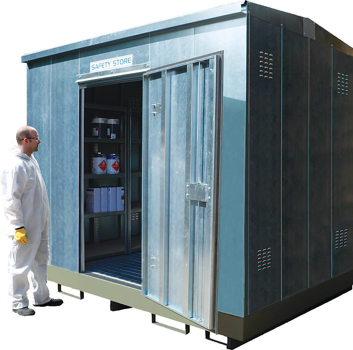 galvaniserað Store With Single Door – FyterTech MGSSD – mynd 2