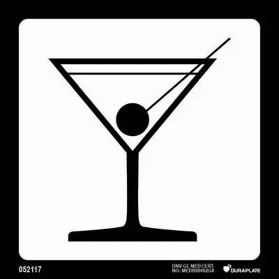 Bar – sjálflýsandi skilti 150 x 150 mm