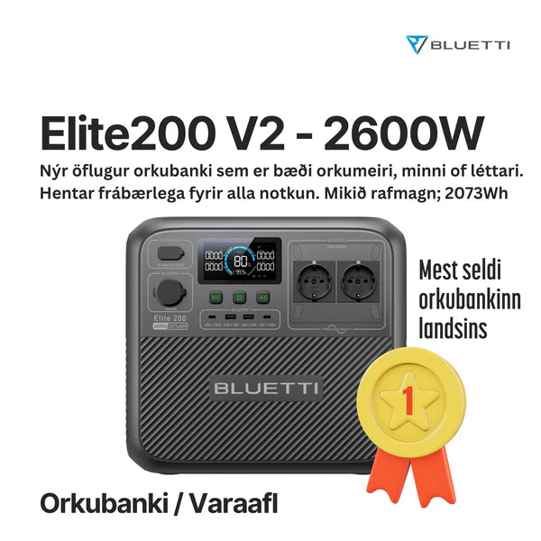 BLUETTI   Elite200   V2   ORKUBANKI   -   2700W   -