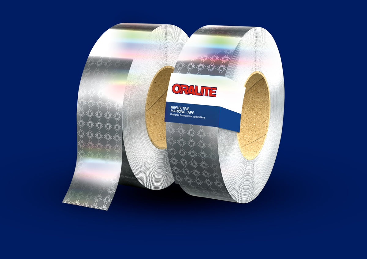 ORALITE FD1403 SOLAS endurskinslímband – 50 mm x 45,7 m (A-SPE)