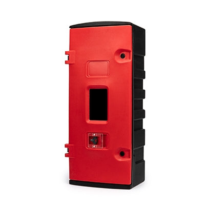 Fire extinguisher break-glass box 950 x 425 x 280mm | Efnavörgeymslur Stærri/úr stáli