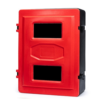Fire extinguisher box front loader 720 x 585 x 270mm | Efnavörgeymslur Stærri/úr stáli