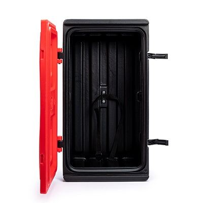Fire extinguisher box front loader 730 x 435 x 290mm | Efnavörgeymslur Stærri/úr stáli