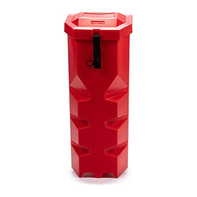 Fire extinguisher box top loader 650 x 265 x 300mm Red | Efnavörgeymslur Stærri/úr stáli