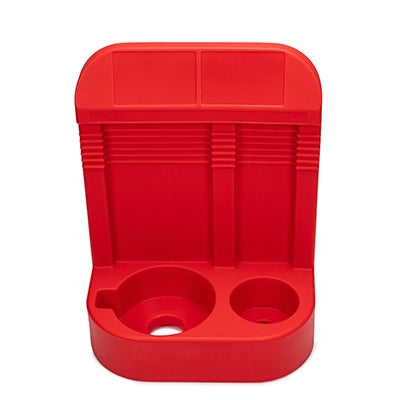Fire extinguisher stand double 620 x 480 x 270mm Red | Efnavörgeymslur Stærri/úr stáli