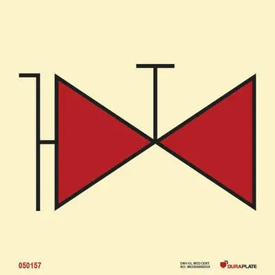 Brunavatnslögn með lokum – sjálflýsandi skilti 150 x 150 mm