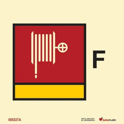 Froðuslanga og stútur – sjálflýsandi skilti 150 x 150 mm