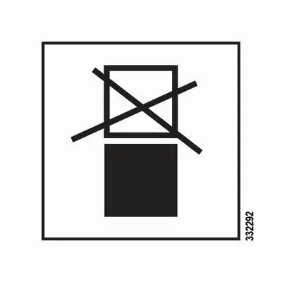 Merki – IBC-geymar, ekki stafla – sjálflýsandi skilti 250 x 250 mm