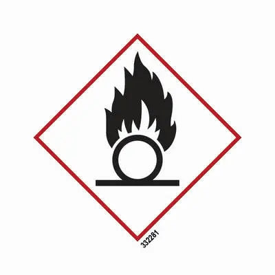 Hættumerki – oxandi efni – sjálflýsandi skilti 100 x 100 mm