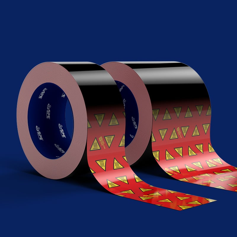 A-SPE hitaskynjunarlímband – skiptir lit við 60 °C, 5 m