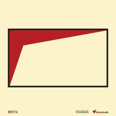 Birgðatankur fyrir háþenslufroðu – sjálflýsandi skilti 150 x 150 mm