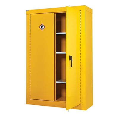 Hazardous Security Cupboard - Inc. 3 Shelves - (h) 1800mm | Efnavöruskápar