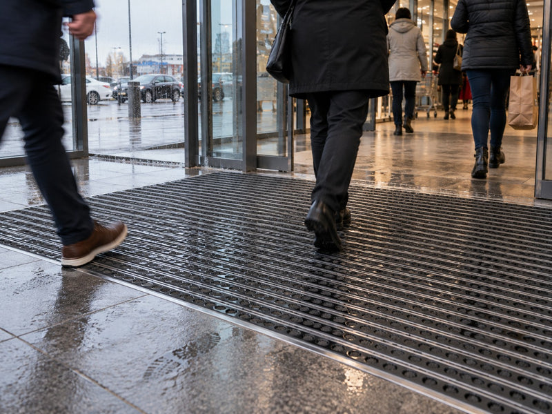 Inngangsmotta í anddyri fyrirtækis